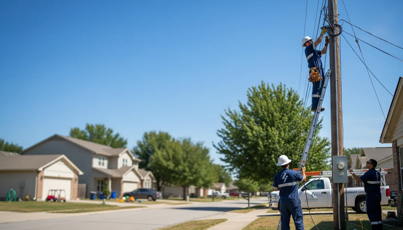 Residential electrician providing installation services in Perry, IA